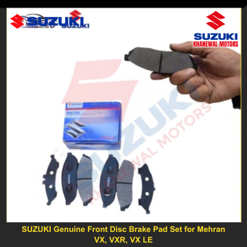 SUZUKI Genuine Front Disc Brake Pad Set (633401) for Mehran VX, VXR, VX LE - Reliable Front Tire Braking