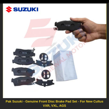 Pak Suzuki - Genuine Front Disc Brake Pad Set (BE700) - For New Cultus VXR, VXL, AGS