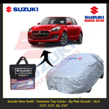 Suzuki New Swift - Genuine Top Cover - By Pak Suzuki - GLX CVT, CVT, GL CVT is designed to keep your car looking fresh and protected from dust.