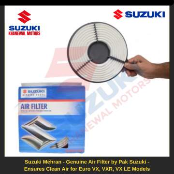 Suzuki Mehran - Genuine Air Filter by Pak Suzuki - Ensures Clean Air for Euro VX, VXR, VX LE Models