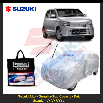 Suzuki Alto - Genuine Top Cover by Pak Suzuki - Vx/VxR/VxL - Protect Your Car from Scratches and Dust